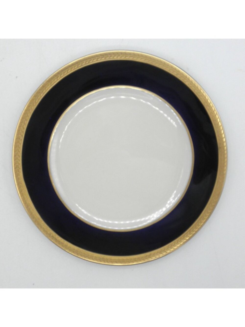 Diane Cobalt Blue Band by Syracuse 6-1/4 Inch Bread Plate set of 4 SY DIACB - Picture 3 of 6